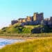 Bamburgh Castle as seen from the sea