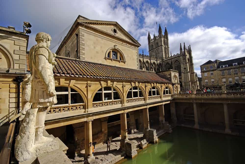 The Roman Baths at Bath in England