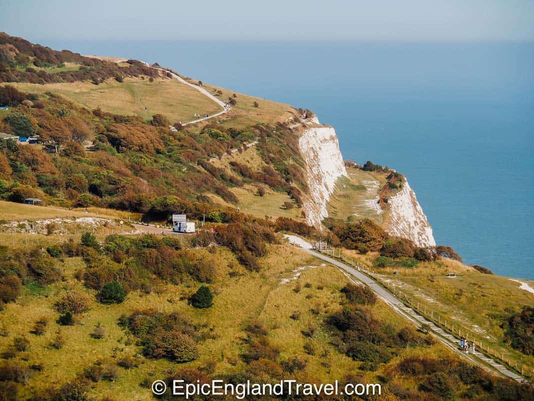 the white cliffs of Dover England