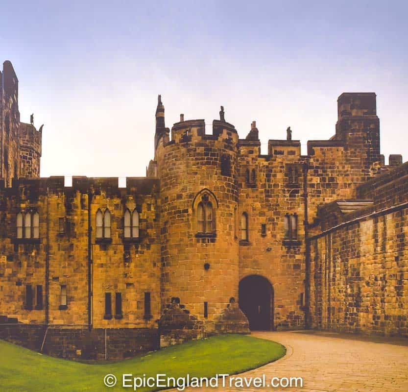 Alnwick Castle in Northumbria