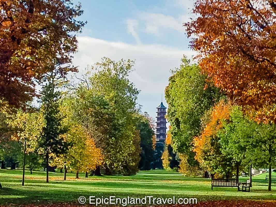 Kew Gardens in London in the Autumn