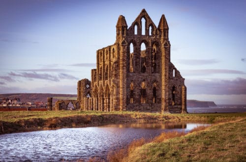 The ruins of Whitby Abbey in North Yorkshire