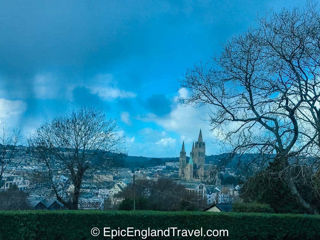 The city center of Truro Cornwall England