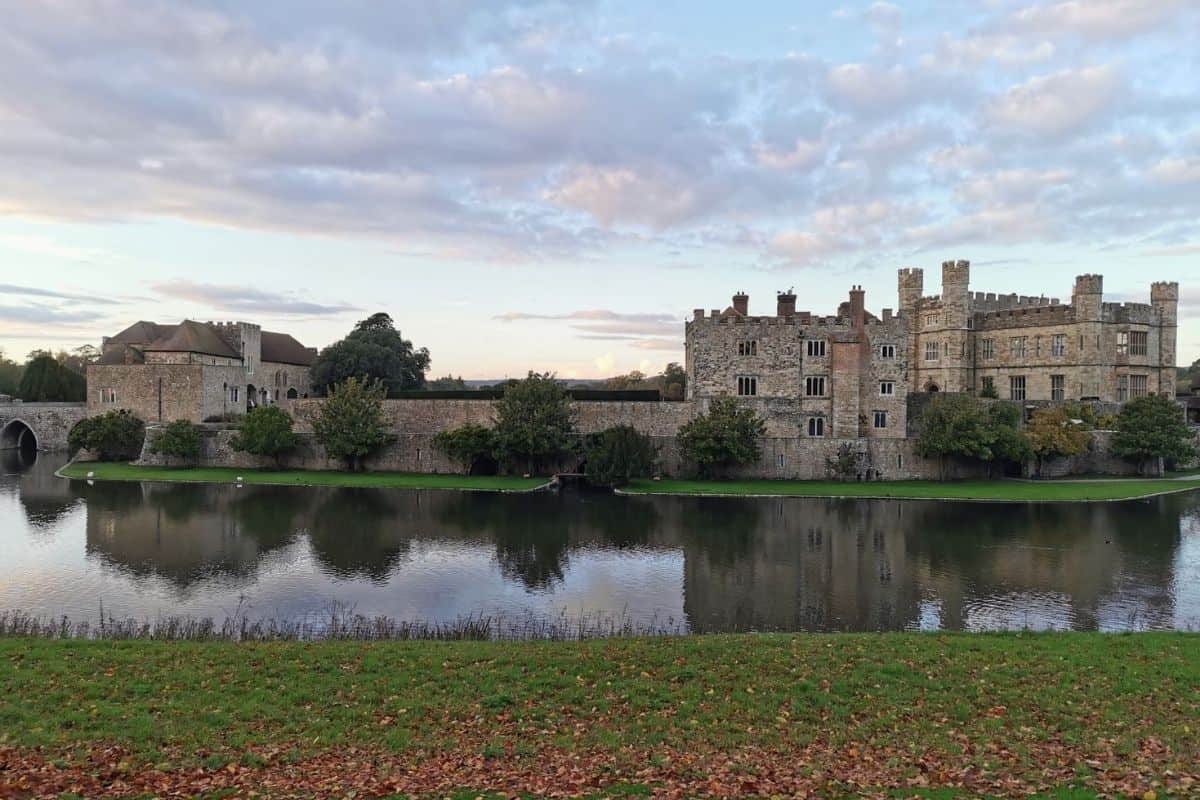 Leeds Castle at sunset