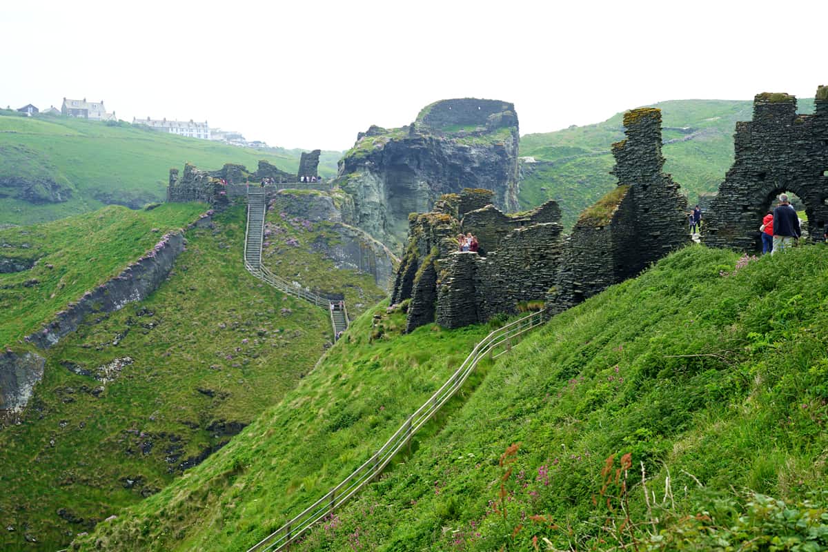 Tintagel Castle in Cornwall