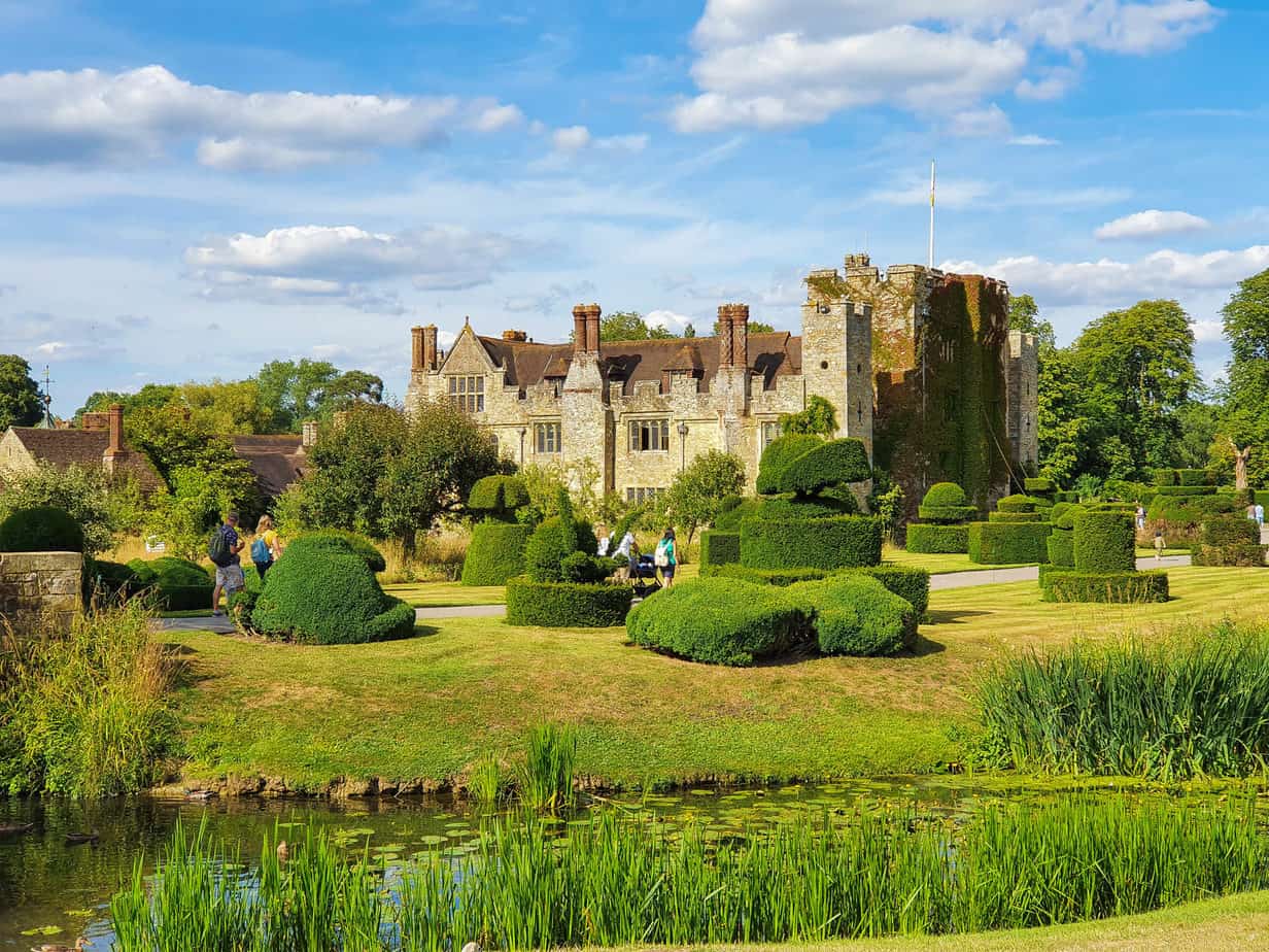 Hever Castle viewed from the garden