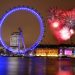 On New Year's Eve, the fireworks inLondon are set off near the London Eye.